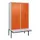 PBM-locker met bank,HxBxD 2120x1200x815mm,4vak,vak B 300mm