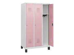 schoollocker,HxBxD 1630x900x500mm,3vak,vak B 300mm,cil.-slot,voeten