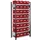 Bakkenstelling 2000x1000x400mm 32bakken PE rood vakl. 125kg eenzijdig