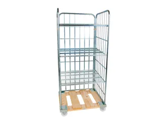 rolcontainer,draagverm. 500kg,HxLxB 1800x810x724mm,nuttige H 1600mm - 1
