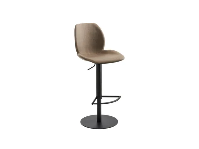tabouret de bar,assise H 525-775mm,assise tissu sable chiné