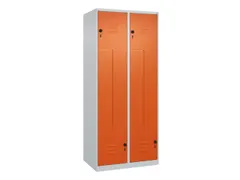 Z-garderobekast,HxBxD 1850x800x500mm,vak B 200/400mm,draaigrendel