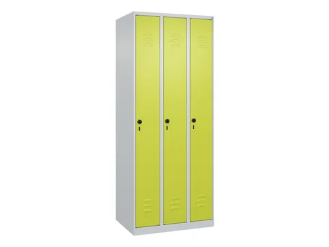 locker,HxBxD 1850x750x500mm,3vak,vak B 250mm,draaigrendel