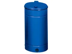 afvalverzamelaar,1x70l,HxØ 700x450mm,klemring,romp staal RAL5010