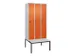 locker voor scheiding van kleding,HxBxD 2120x900x815mm,3vak