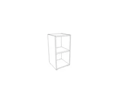 kantoorstelling HxBxD 860x860x450mm 2 OH houten vloer aluminium zilver