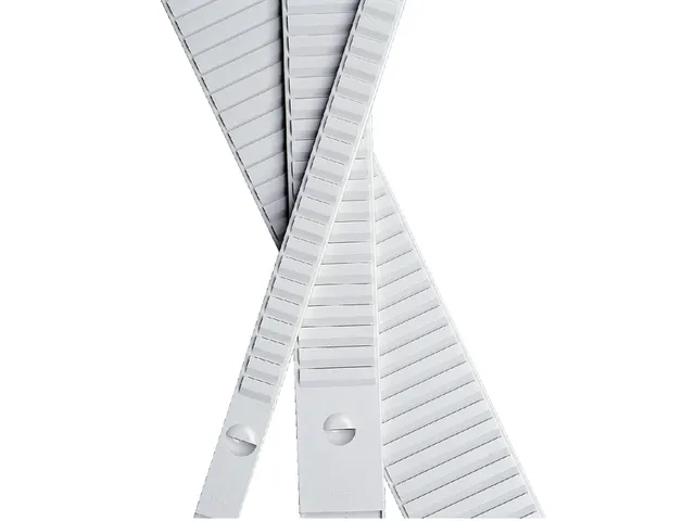 T-Kaart Planbordelement nr 1 1008x32 mm 50 Sleuven Grijs