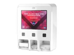 Dameshygiënedispenser Tork P1 P2 P3 wit 564050 voor menstruatieproduc