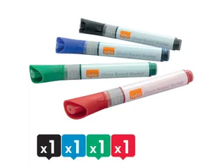Viltstift Nobo glasbord assorti 4 stuks - 3
