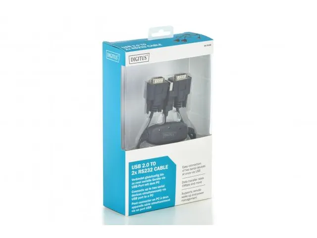 USB naar seriële adapter RS232 2x RS232 kabeltype chipset: FT2232H 1,