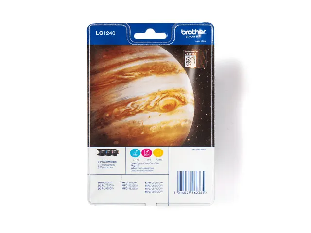 Brother LC-1240 Inktcartridges Cyaan Magenta Geel