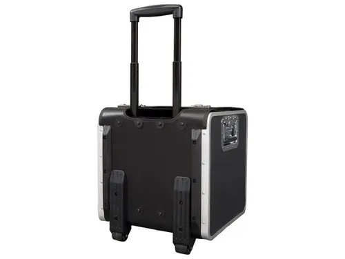 Trolley pilotenkoffer Alassio PARMA zwart imitatieleer.