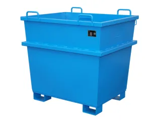 Universele Stortgoedbak Blauw Heftruck Kraantraverse 1215x1040x1200mm - 1