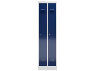 garderobekast,HxBxD 1800x500x500mm,2vak,klink,sokkel,romp RAL7035 - 2