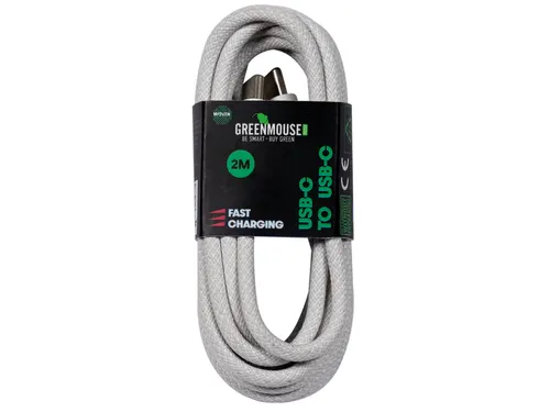 Kabel Green Mouse USB-C naar USB-C data Woven 2m
