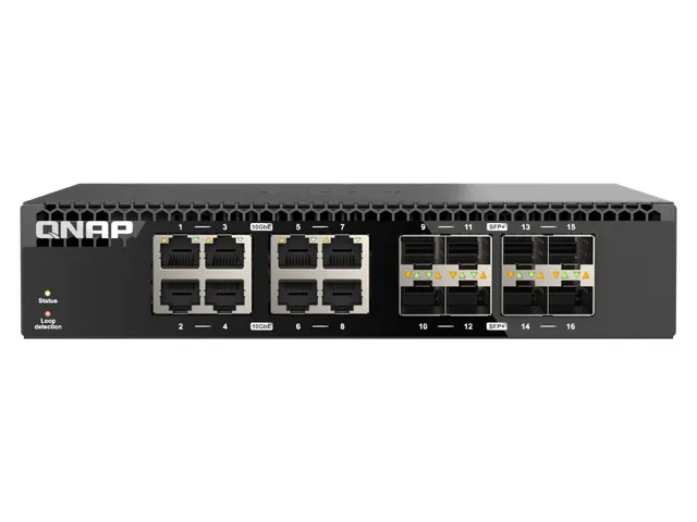 Unmanaged, 8x 10GbE SFP+, 8x 10GbE BASE-T (RJ45), 80W Max, 43.3 x 207