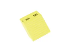 Nummerblok Kangaro 42x105mm 70gr 1-1000 geel