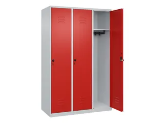 locker,HxBxD 1850x1200x500mm,3vak,vak B 400mm,draaigrendel - 2