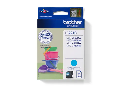 Inktcartridge Brother LC-221 blauw