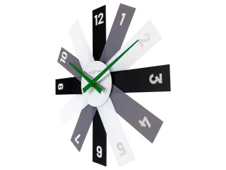 Design wandklok - 40cm- Stille klok - Zwart - Acryl - NeXtime "Plexi" - 4