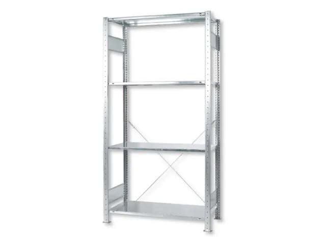 legbordstelling,grondveld,Green,HxBxD 2000x1000x600mm,4xStalen bodem