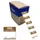 Etiket Avery HACCP donderdag bruin 40x56mm 500 stuks