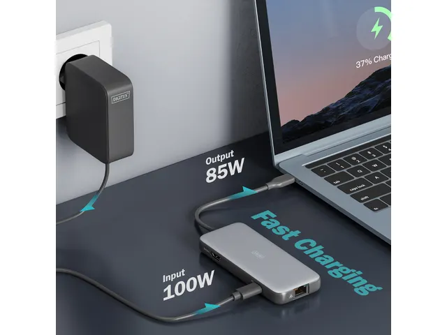 DIGITUS USB-C docking station 7-poorts