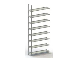 Schroefstelling Aanbouwveld Ral7035 2500x1252x304mm 8legborden 75kg