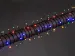 Guirlande lumineuse Stella 120 LED 8m multicolore câble vert 24V