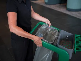 Vikan Hygiene vuilniszakhouder voor HyGo Mobile Cleaning Station grijs - 16