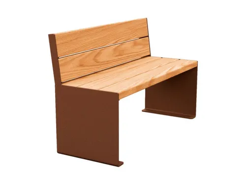 zitbank,B 1200mm,3latten,hout-zitting licht eikenhout,zitting H 450mm