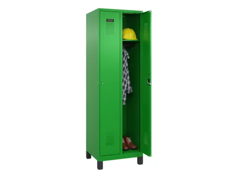 locker,HxBxD 1950x600x500mm,2vak,vak B 300mm,cil.-slot,voeten