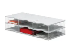 postsorteerbox,6vakken,m. antislipvoeten,Tafelopstelling