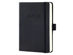 Weekagenda Conceptum 25/26 18maands (NL/FR/EN/DU) zwart Hardcover
