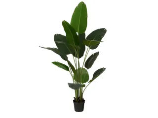 Kunstplant Mica Bananen boom in plastic pot 180x30cm - 1