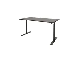 Dextro Basic Zit-sta Bureau Elektrisch 180x90 Logan Eiken 25mm Zwart
