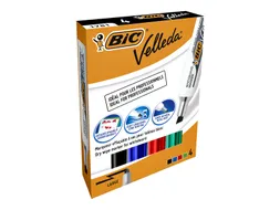 Viltstift Bic 1781 Whiteboard Schuin Assorti 3.2-5.5mm Set à 4st