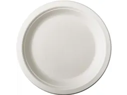 Papstar "Pure" Borden van suikerriet Rond 18cm Wit 50 stuks