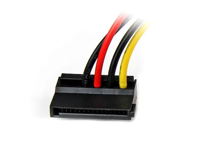 4-pins Molex-naar-linkshoekige SATA-voedingskabeladapter 15 cm
