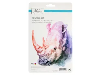 Aquarelverf Nassau Art blik à 18 napjes en penseel - 2
