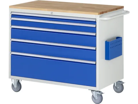 chariot à outils HxlxP 975x1145x650mm plateau hêtre force 450kg