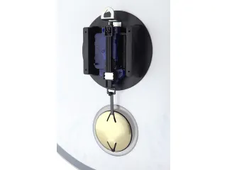 Wandklok Nextime Dia. 43cmx4.2cm Glas Wit 'romana' Romeinse cijfers - 10