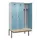 locker met bank,voor scheiding van kleding,HxBxD 2120x1200x815mm,3vak