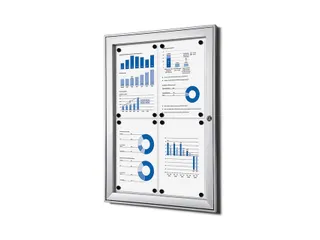 Vitrinebord Quantore luxe 4x A4 zilver - 2