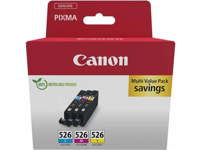 inktcartridge CLI-526 3 x 9 ml 4540B019 3 kleuren