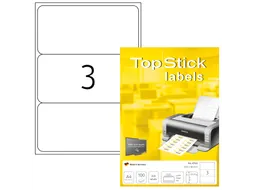 Etiketten universele labels A4 permanent 200x95mm Wit 300 stuks