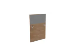 baliepaneel,v. bureau,aanbouw links,B 800mm,NT-cherry,BN8078-grijs