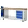 Werkbank Hxbxd 880x2000x700mm Beukenhouten Werkblad 3laden Kast