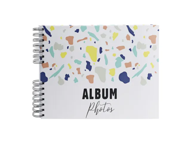 Fotoalb spiraal 50p. wit 32x22cm TERRAZZO