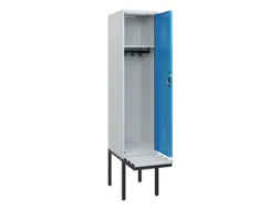locker met bank,HxBxD 1950x400x815mm,1vak,vak B 400mm,cilinderslot